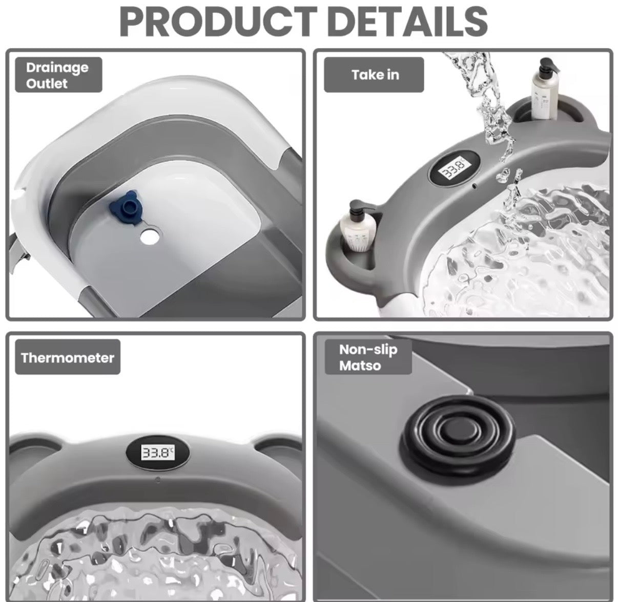 Bañera plegable para bebé